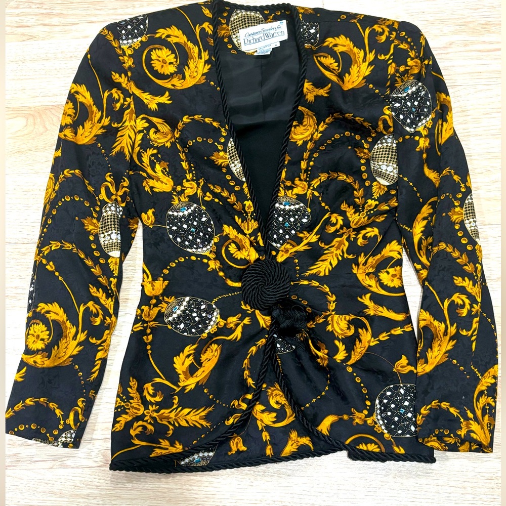 Vintage print Blazer